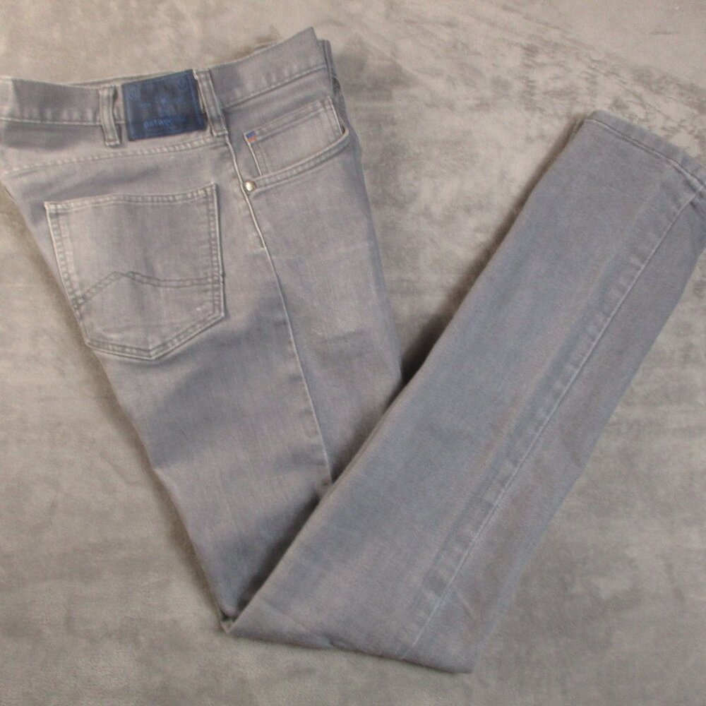 Patagonia Iron Clad Jeans Men Gray 31x34 Straight Stretch Fit Organic Cotton